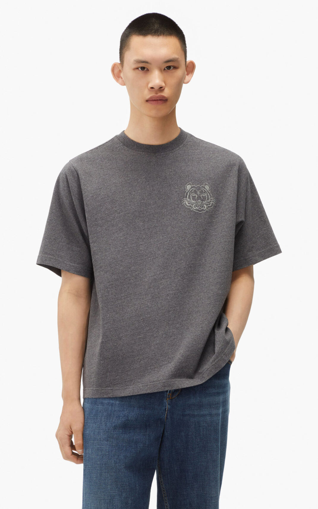 Kenzo RE/relaxed casual Tシャツ メンズ 暗グレー - GMFRNE092